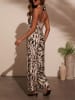 Milan Kiss Jumpsuit beige/zwart