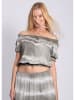 SASSYCLASSY Blouse lichtgrijs/wit