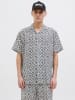 Jack & Jones Hemd in Grau/ Weiß
