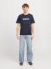 Jack & Jones Koszulka "Cyber" w kolorze granatowym