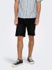 ONLY & SONS Spijkershort "Weft" zwart