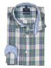 OLYMP Hemd "Casual" - Regular fit - in Grün/ Hellblau/ Creme