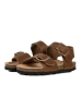 BABUNKERS Family Leren sandalen bruin