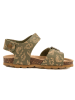 billowy Sandalen "Rosso" in Khaki