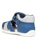 Geox Halbsandalen "Elthan" in Blau/ Weiß
