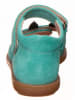 kmins Leder-Sandalen in Türkis