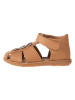 kmins Leder-Halbsandalen in Hellbraun