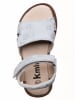 kmins Leder-Sandalen in Hellblau
