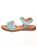 kmins Leder-Sandalen in Türkis