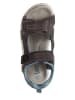 lamino Leder-Sandalen in Grau
