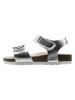 lamino Sandalen zilverkleurig