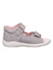PEPINO Leren sandalen "Sylvie" grijs/lichtroze