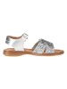 POM POM Sandalen zilverkleurig