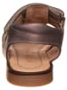 POM POM Leder-Sandalen in Braun