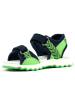 Richter Shoes Sandalen "Leo" in Dunkelblau/ Grün