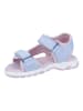 Richter Shoes Sandały w kolorze błękitno-jasnoróżowym