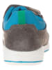 superfit Leder-Halbsandalen in Grau/ Blau