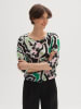 OPUS Blouse zwart/groen