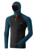 DYNAFIT Functionele hoodie "FT DRYARN WARM" In petrol/zwart