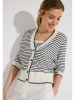 More & More Cardigan in Weiß/ Schwarz