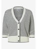 More & More Cardigan in Weiß/ Schwarz