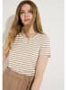 More & More Shirt in Hellbraun/ Creme