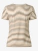 More & More Shirt in Hellbraun/ Creme