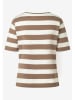 More & More Shirt in Braun/ Weiß