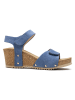 Foreverfolie Keilsandaletten in Blau