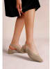 Foreverfolie Slingpumps kaki