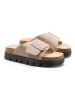 C'M Pantoletten in Taupe
