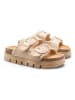 C'M Pantoletten in Beige