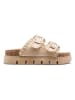 C'M Pantoletten in Beige