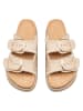 C'M Pantoletten in Beige