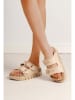 C'M Pantoletten in Beige