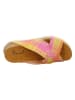 Think! Leren slippers "Koak roze/geel