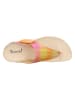 Think! Leder-Zehentrenner "Julia" in Gelb/ Orange/ Pink