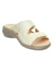 Think! Leren slippers "Camilla" crème/goudkleurig