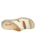 Think! Leren slippers "Camilla" crème/goudkleurig
