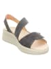 Think! Leder-Sandalen "Meggie" in Anthrazit
