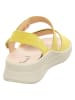 Think! Leder-Sandalen "Meggie" in Gelb