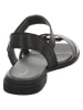 Think! Leder-Sandalen "Kamaa" in Grau/ Schwarz/ Weiß