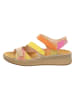 Think! Leder-Sandalen "Meggie" in Gelb/ Pink/ Orange