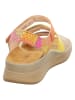 Think! Leder-Sandalen "Meggie" in Gelb/ Pink/ Orange