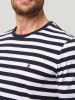 Pierre Cardin Shirt in Dunkelblau/ Weiß