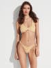 gisela Bikini-Hose in Gelb/ Weiß