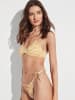 gisela Biustonosz bikini w kolorze żółto-białym