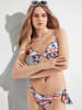 gisela Bikinislip wit/blauw/koraalrood