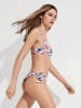 gisela Bikinitop wit/blauw/koraalrood