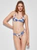 gisela Bikinislip wit/blauw